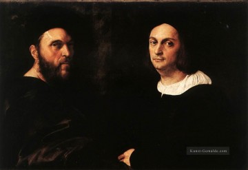 Doppel Porträt Renaissance Meister Raphael Ölgemälde